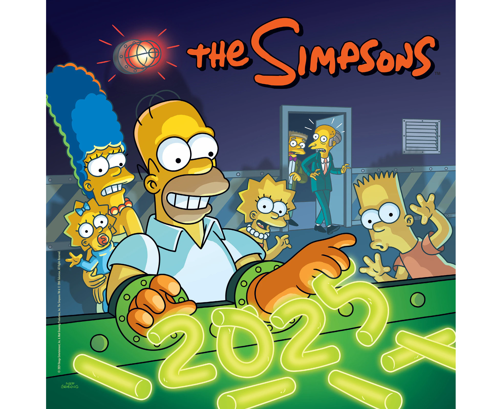 2025 Calendar The Simpsons Official Square Wall Danilo D71261