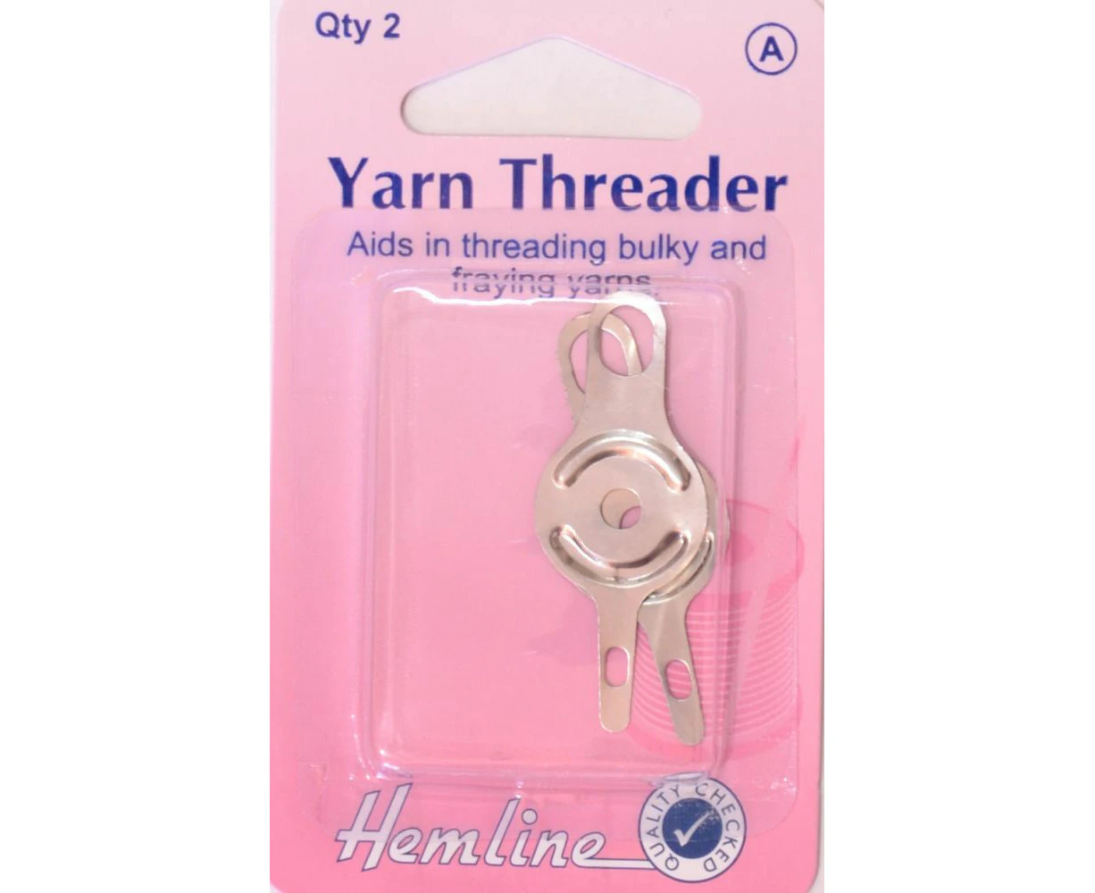 Hemline Yarn Threader, Large & Small Holes, Pack of 2