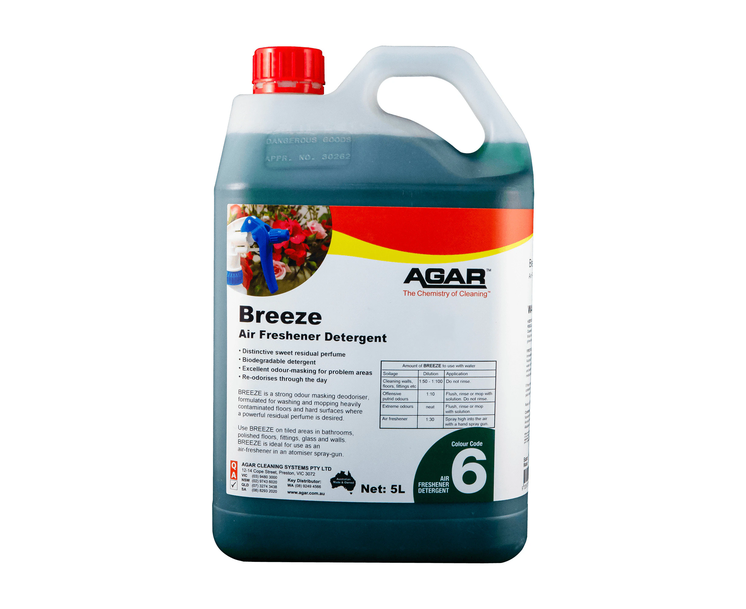 5L Agar Breeze Detergent and Air Freshener