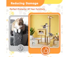 Advwin Cat Tree, 135cm Cat Tower for Indoor Cats, Wood Multi-Level Cat Condo with 6 Scratching Posts, Perch, Cave, Ramp and Hammock