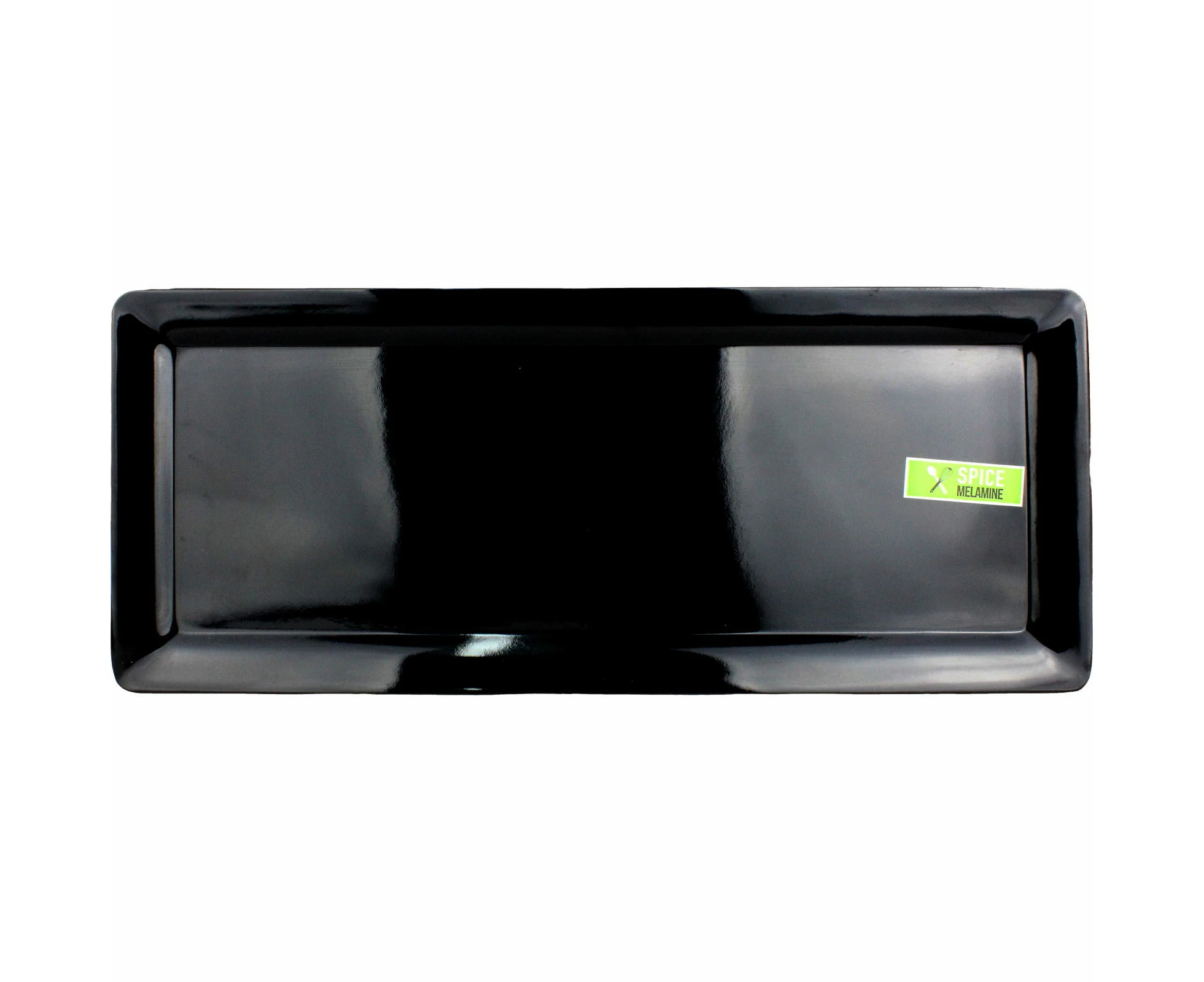 Black Rectangular Melamine Platter 48cm x 20cm