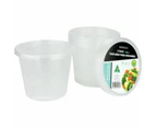 Plastic Round Takeaway Containers With Lids 700ml (Pack of 5)