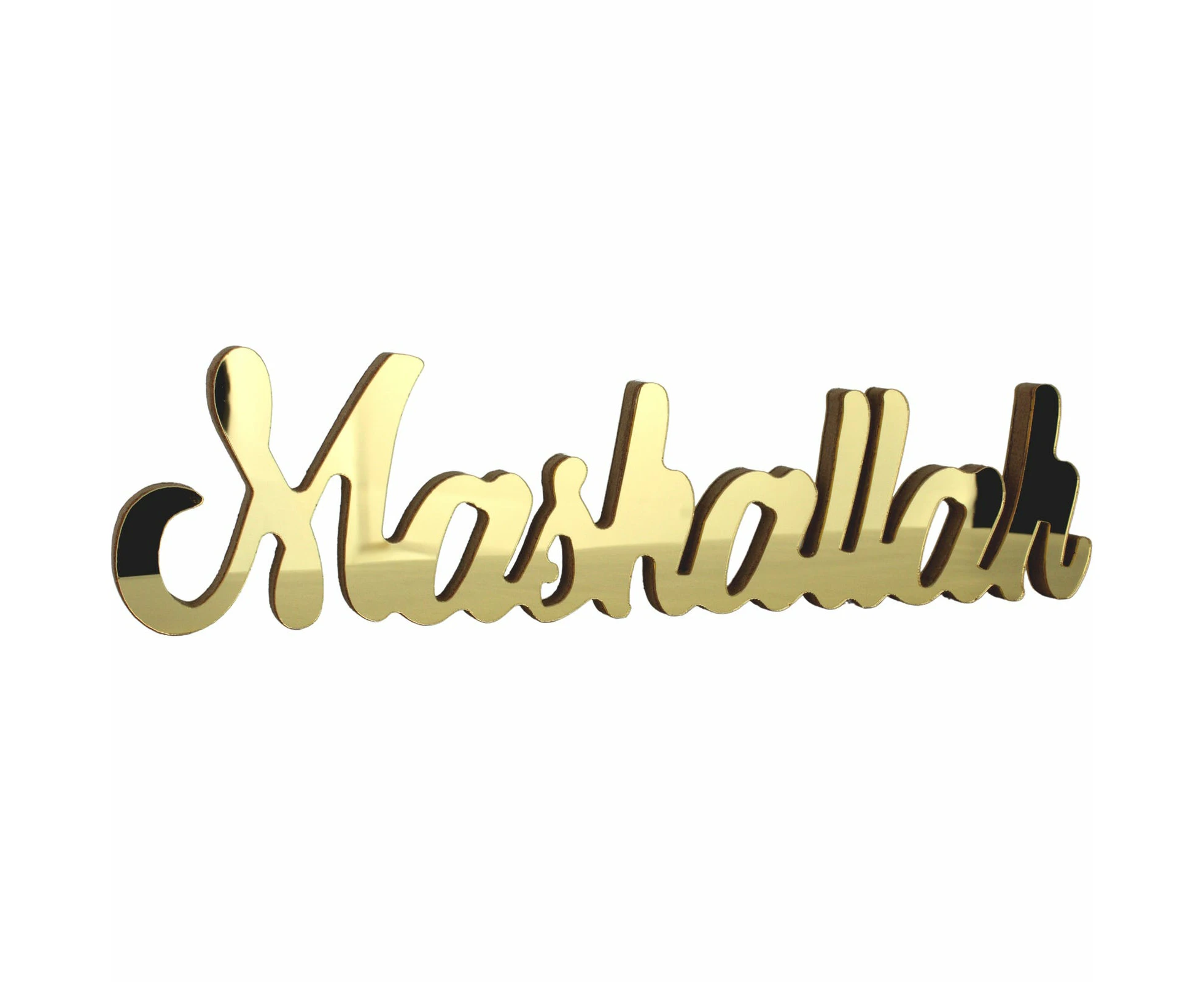 Gold Mirror Mashallah Sign