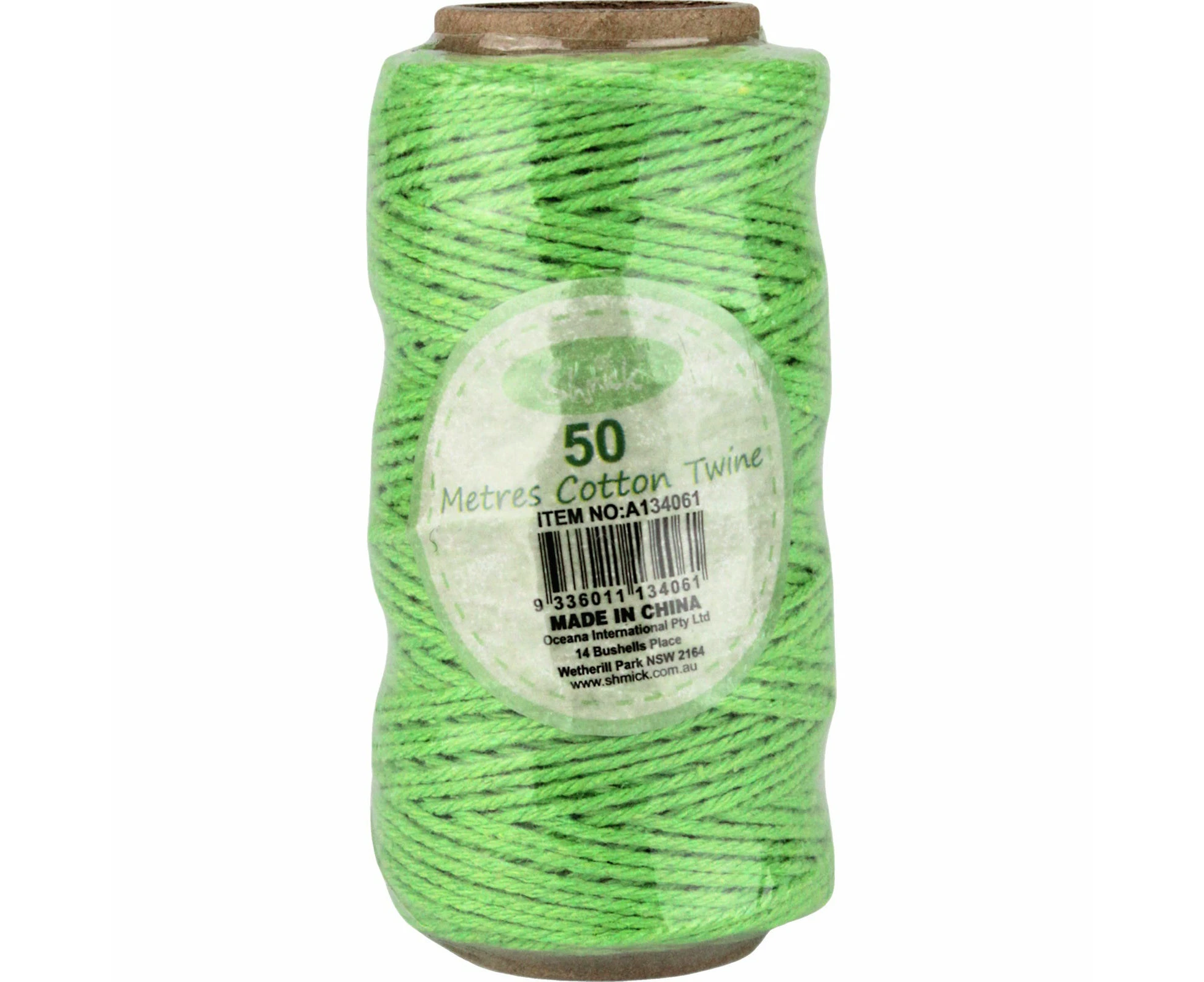 Lime Green Cotton Twine 50m