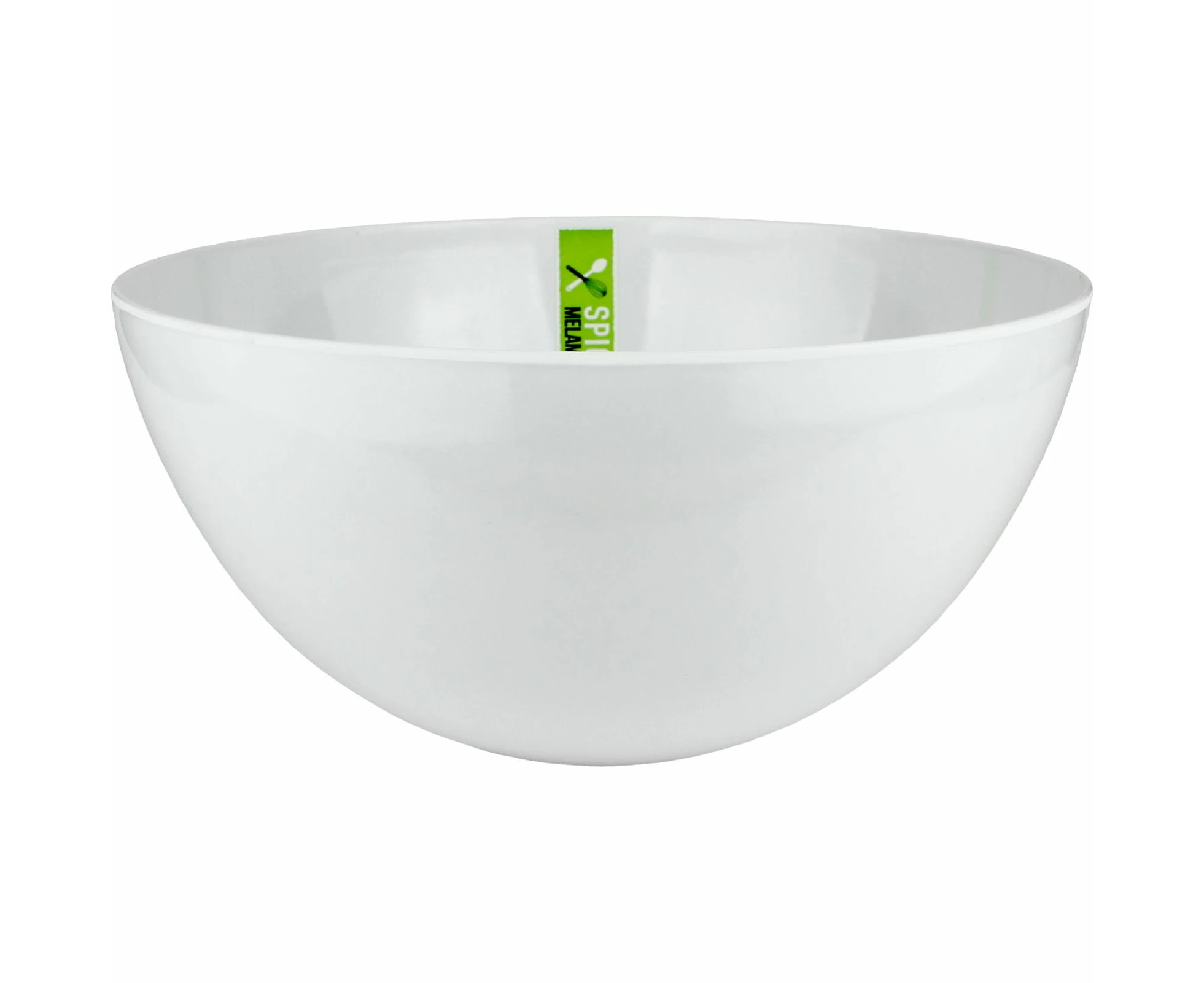 White Round Melamine Salad Bowl 25cm