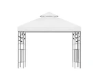 InstaHut Gazebo 3x3m Marquee Outdoor Wedding Party Event Tent Home Iron Art Shade White