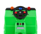 Rigo Kids Ride On Car Garbage Truck Police Light 12V Electric Toys Cars Green