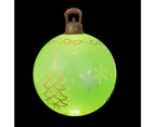 Jingle Jollys Christmas Inflatable Ball Led 60cm Tree Decoration Bauble Green