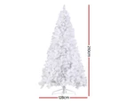 Jingle Jollys Christmas Tree 2.1m 500 LED Xmas Tree Decorations White 1260 Tips