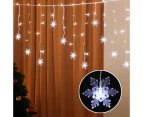 Jingle Jollys 6M Christmas Icicle Lights String Light 160 LED Solar Powered Cold