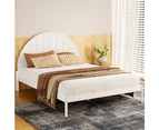 Artiss Bed Frame Queen Size Wooden White DALY