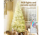 Jingle Jollys Christmas Tree 2.1m RGB Remote Xmas Party Decorations 1310 Tips