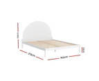 Artiss Bed Frame Queen Size Wooden White DALY