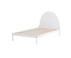 Artiss Bed Frame King Single Size Wooden White DALY