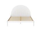 Artiss Bed Frame Queen Size Wooden White DALY