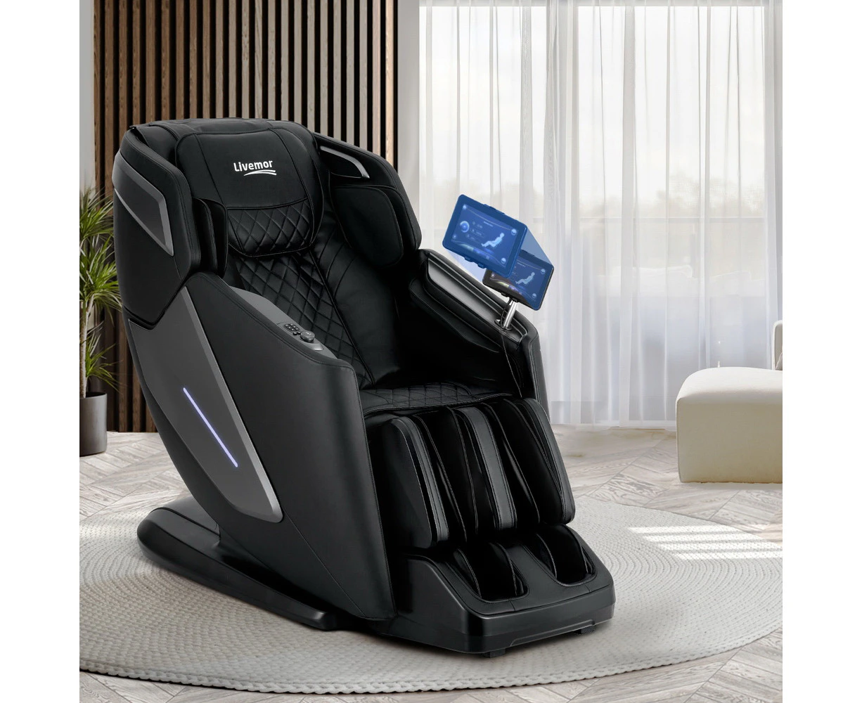 Livemor 4D Massage Chair Electric Recliner Home Massager Black