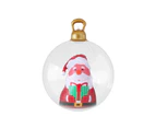 Jingle Jollys Christmas Inflatable Ball 60cm Santa Decoration Giant Bauble Clear