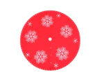 Jingle Jollys Christmas Tree Skirt 120cm Snowflake Ornaments Party Decorations