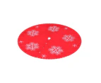 Jingle Jollys Christmas Tree Skirt 120cm Snowflake Ornaments Party Decorations