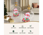 Jingle Jollys Christmas Inflatable Ball 60cm Santa Decoration Giant Bauble Clear