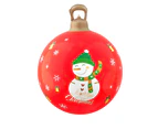 Jingle Jollys Christmas Inflatable Ball Led 60cm Snowman Decoration Bauble Red