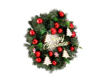 Jingle Jollys Christmas Wreath 40CM Xmas Garland Baubles Ornaments Party Decor