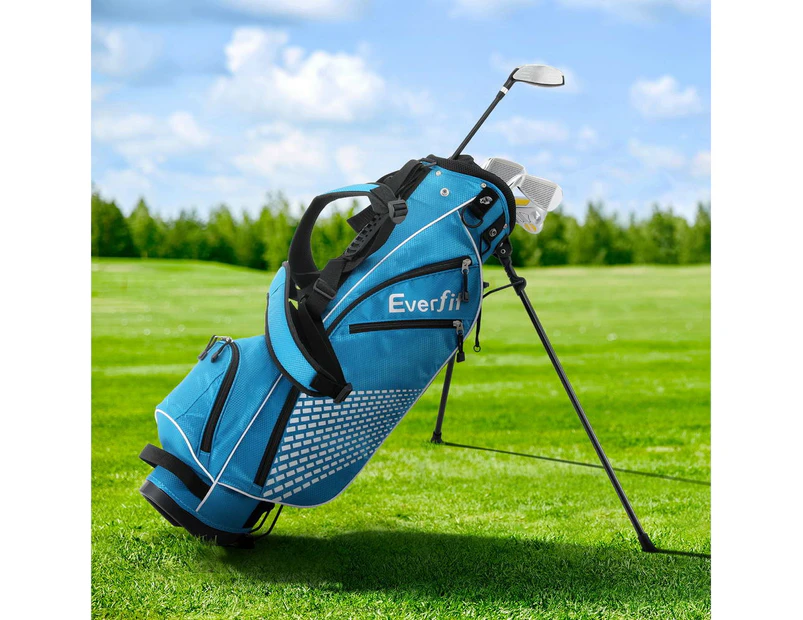 Everfit Golf Clubs Set Junior Right Handed Golf Wedges Iron Golf Stand Bag