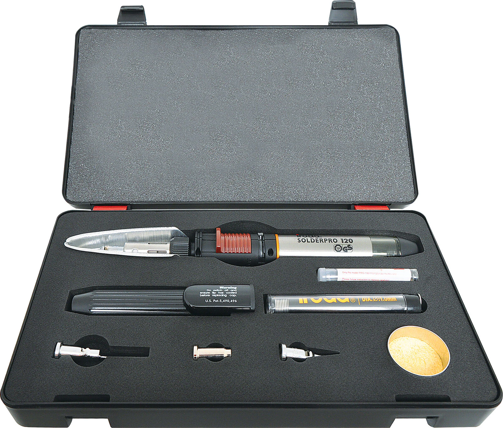 Iroda Solderpro 120 125W Gas Soldering Handy Carry Case Iron Kit