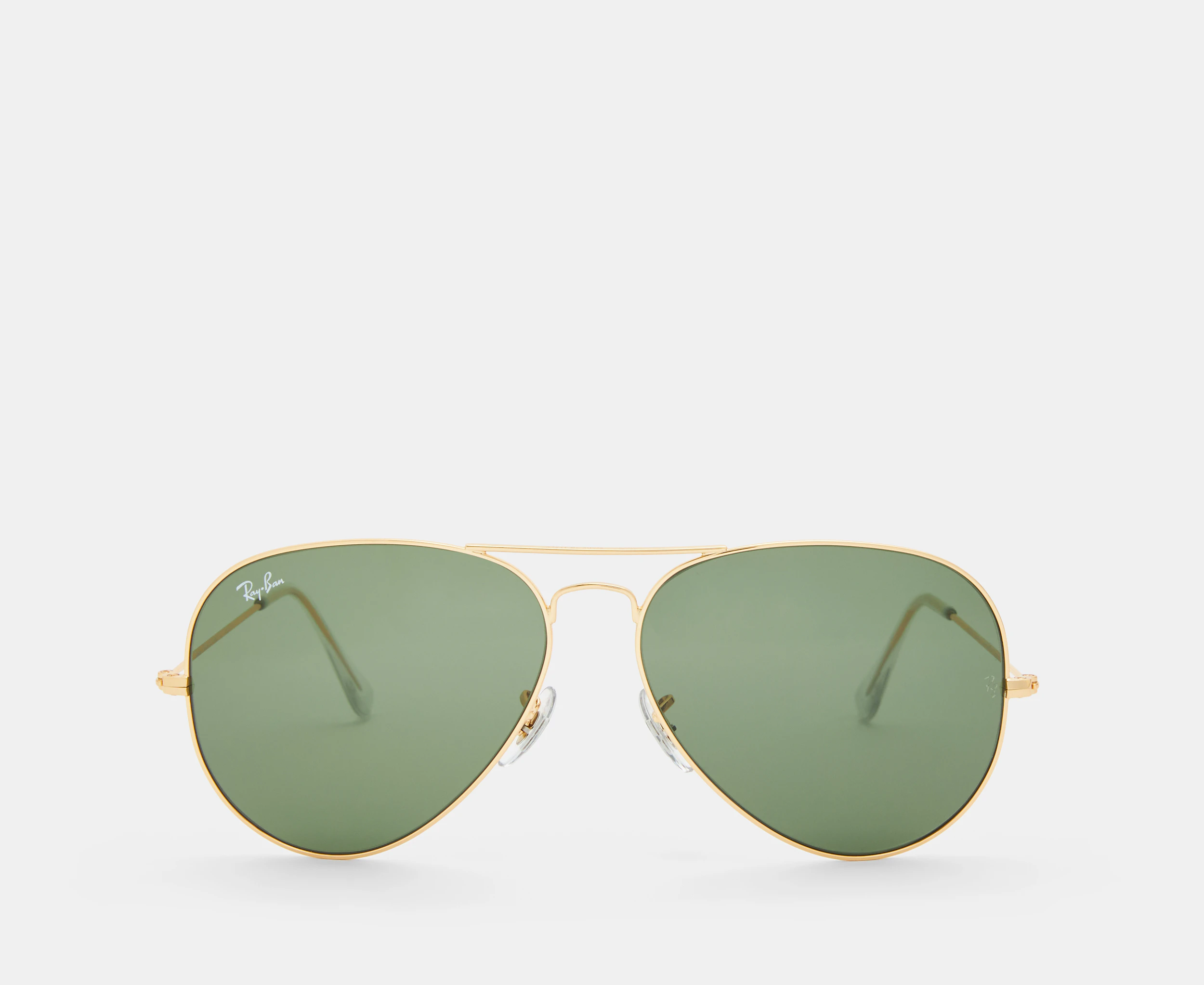 Ray-Ban Unisex Aviator Large Metal RB3026 Sunglasses - Gold/Green Classic