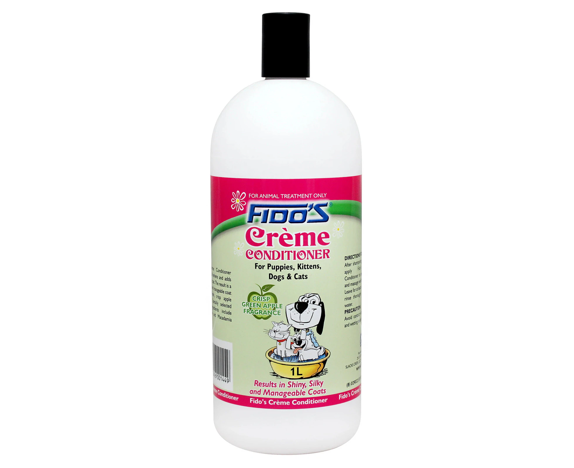 Fido's Creme Conditioner 1 Litre for Dogs, Cats, Puppies & Kittens