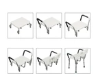 Altus Bathroom Shower Chair with Back Rest and Arm Aluminium Adjustable