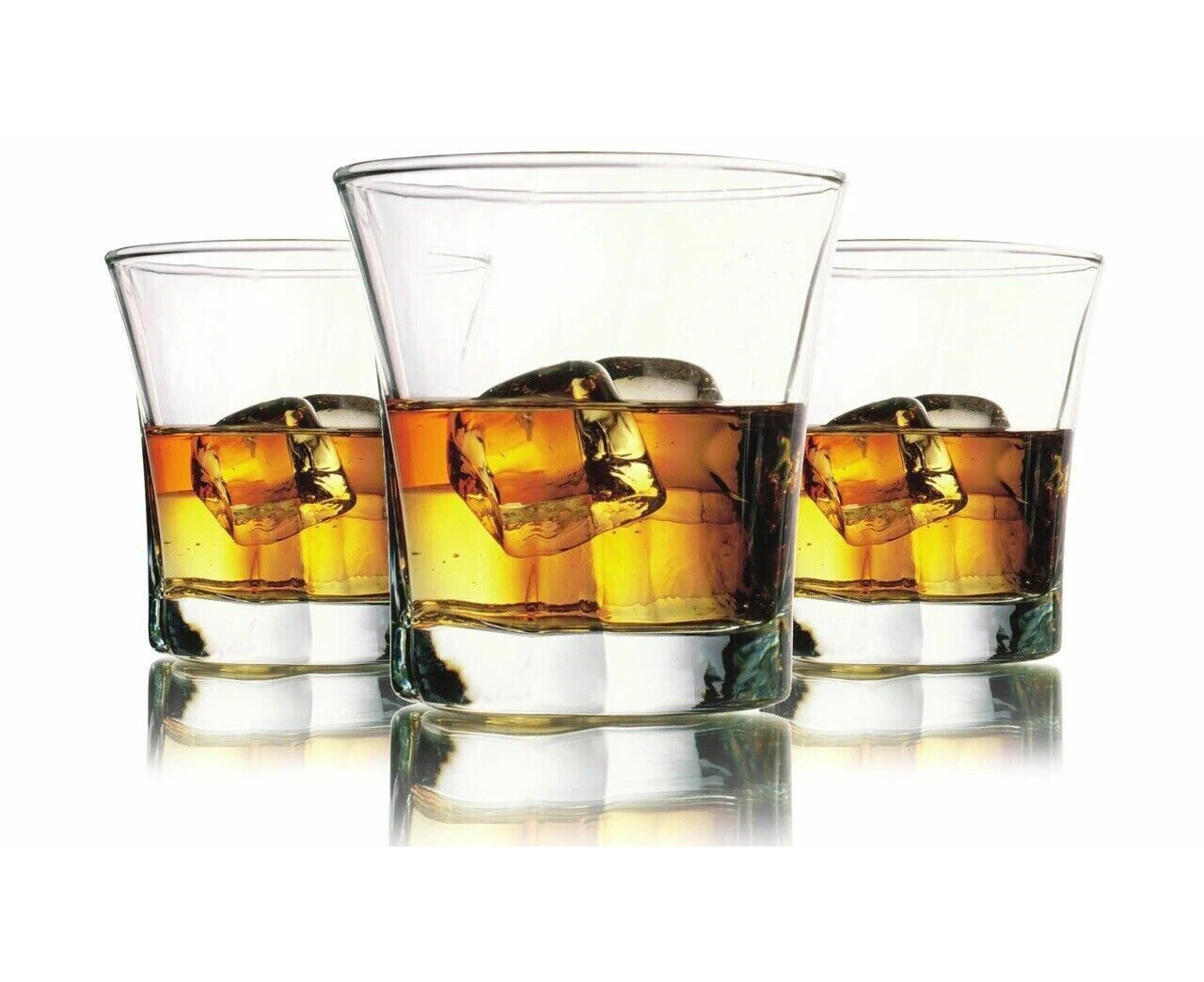 6 pieces Short Glass Clear Blaze Tumblers Water Drinking Glasses Drink 280ml