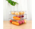 GOMINIMO 10 Pack Clear Stackable Fridge Organiser Bins with Lids (Transparent) GO-STO-103-ZG