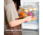 GOMINIMO 10 Pack Clear Stackable Fridge Organiser Bins with Lids (Transparent) GO-STO-103-ZG