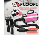 FLOOFI Versatile Nozzles Noise Reduction Advance Button Version Pet Hair Dryer - Pink