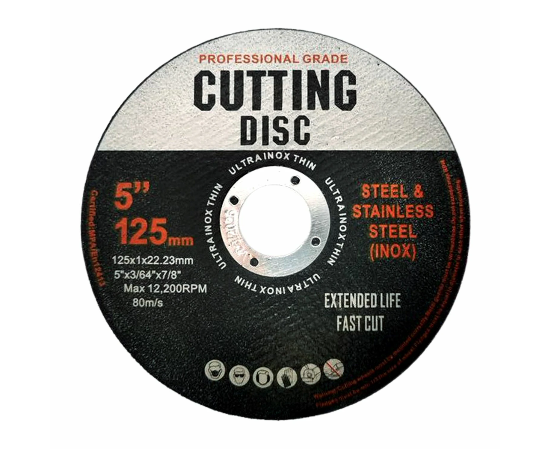 RYNOMATE 50pcs 5" 125mm Angle Grinder Wheels Cutting Discs Thin Cut Off Metal