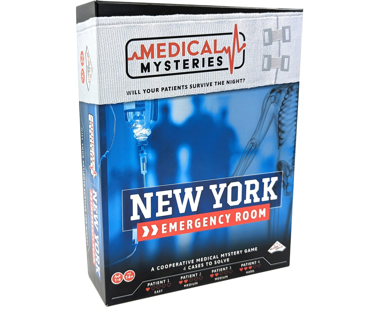 Identity Games Medical Mysteries New York Emergency Room Mystery Board Game 14y+