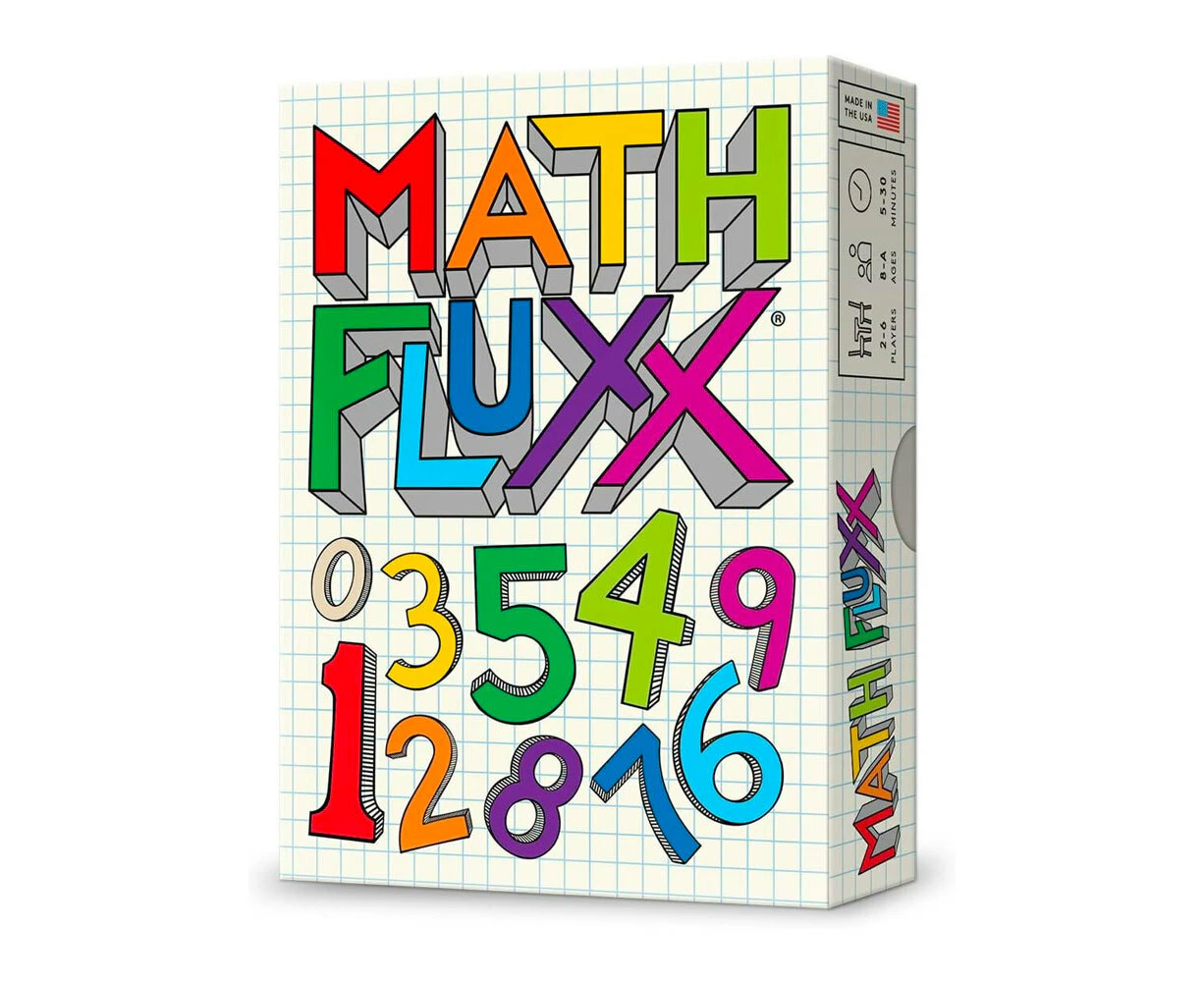 Looney Labs Math Fluxx Kids Interactive Strategy Tabletop Number Board Game 8y+