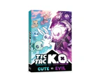 Tic Tac KO Cute vs Evil Kids/Family Fun Play Strategy Tabletop Card Game 8y+