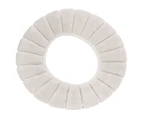 Toilet Seat Cover Thickened Washable Soft Material Keep Warm Skin Friendly Durable Exquisite Color Toilet Seat Cushion Beige