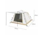 Vibe Geeks Upf50+ Easy Pop Up Outdoor Camping Tent For 3-4 Person