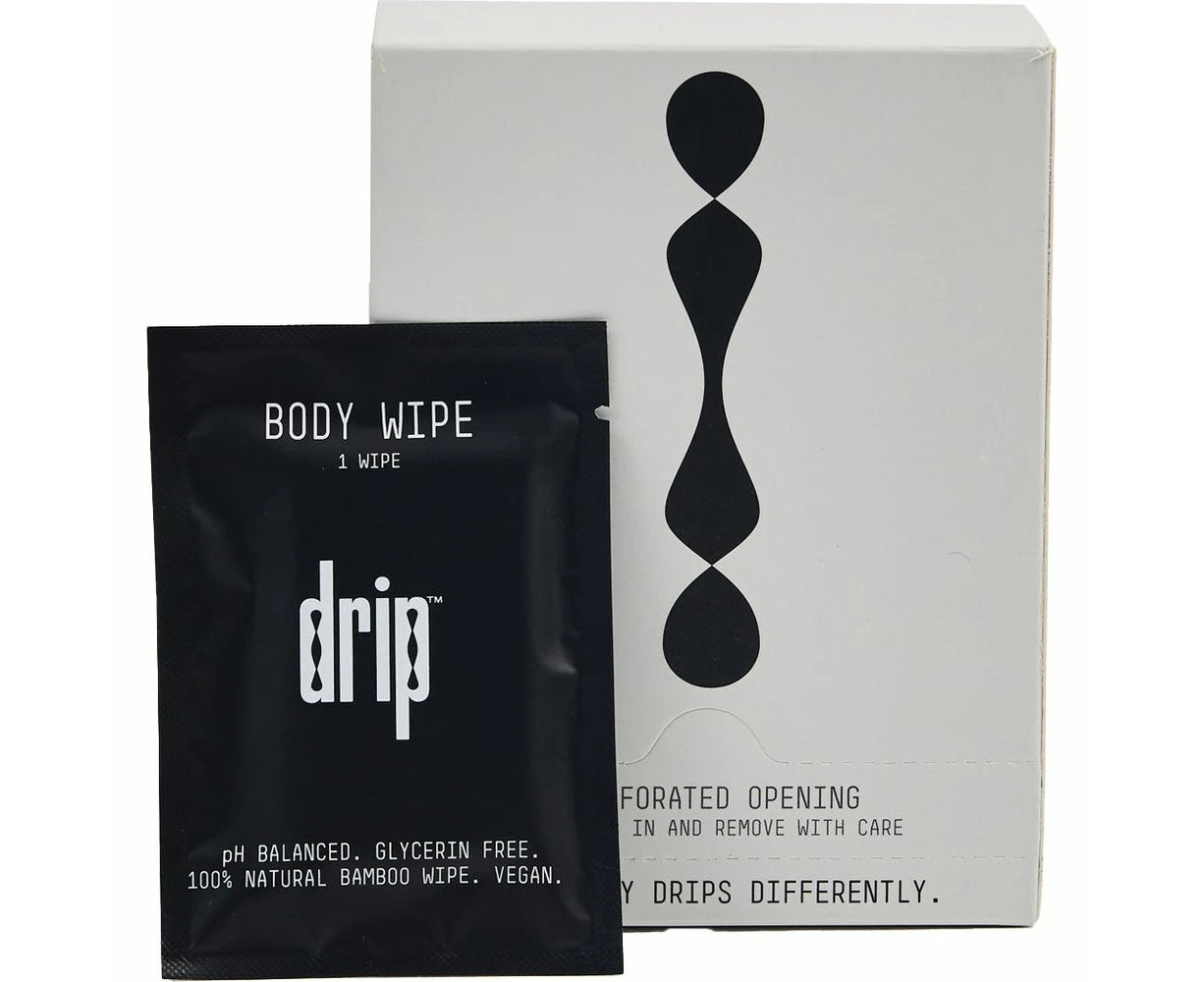 Drip Refreshing Body Wipes Convenient On The Go Sachets