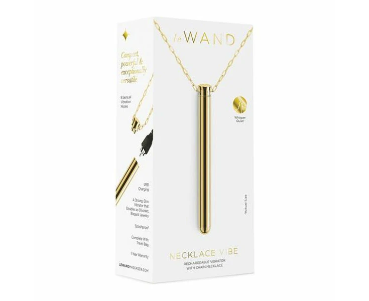 Le Wand Necklace Vibe Gold | Powerful Vibrating Necklace For Pleasure On The Go