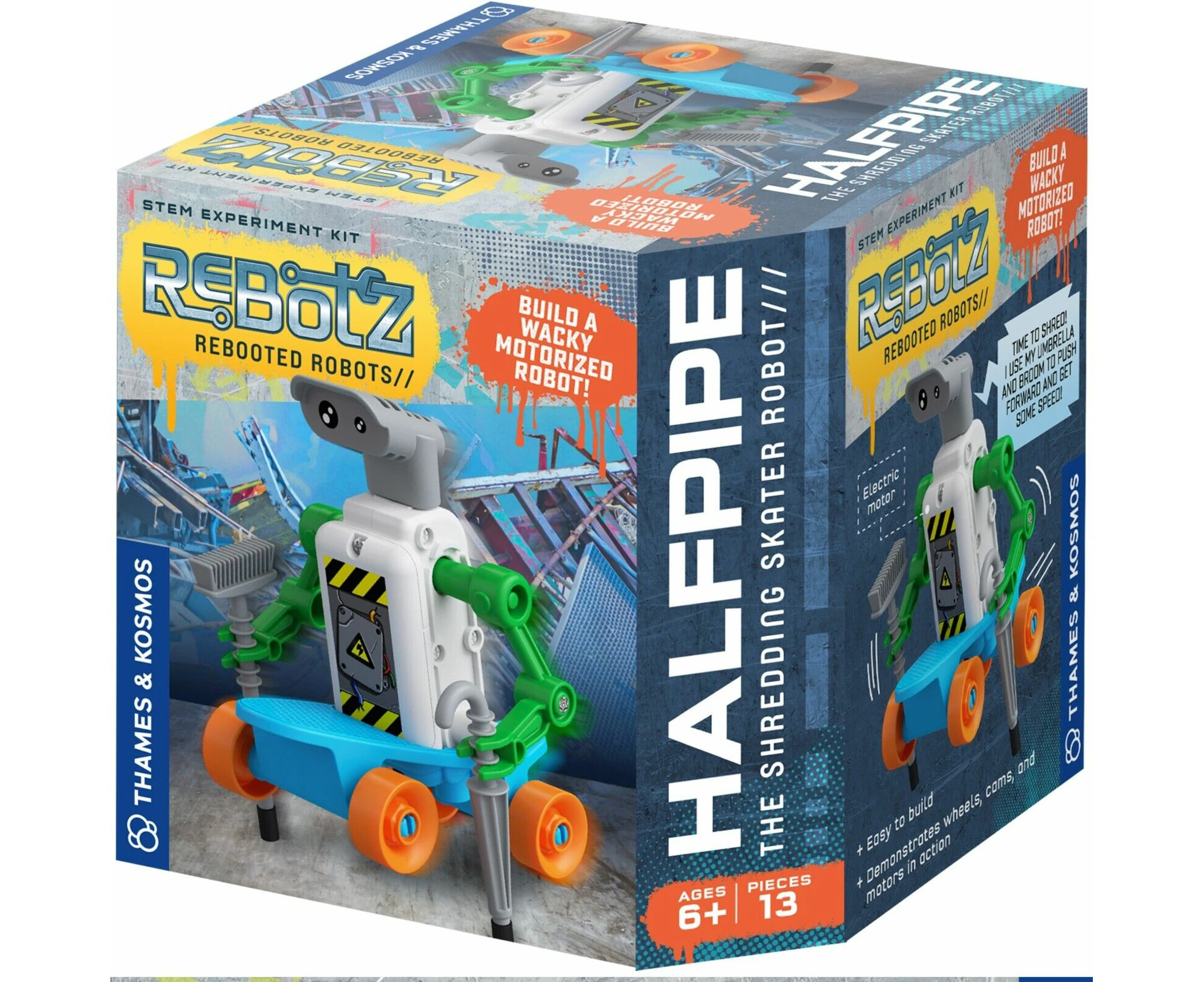 Rebotz Halfpipe The Shredding Skater  Robot Rebooted Robots Kids Gift