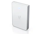 Ubiquiti UniFi Wi-Fi 6 In-Wall Wall-mounted Access Point with a built-in PoE switch.