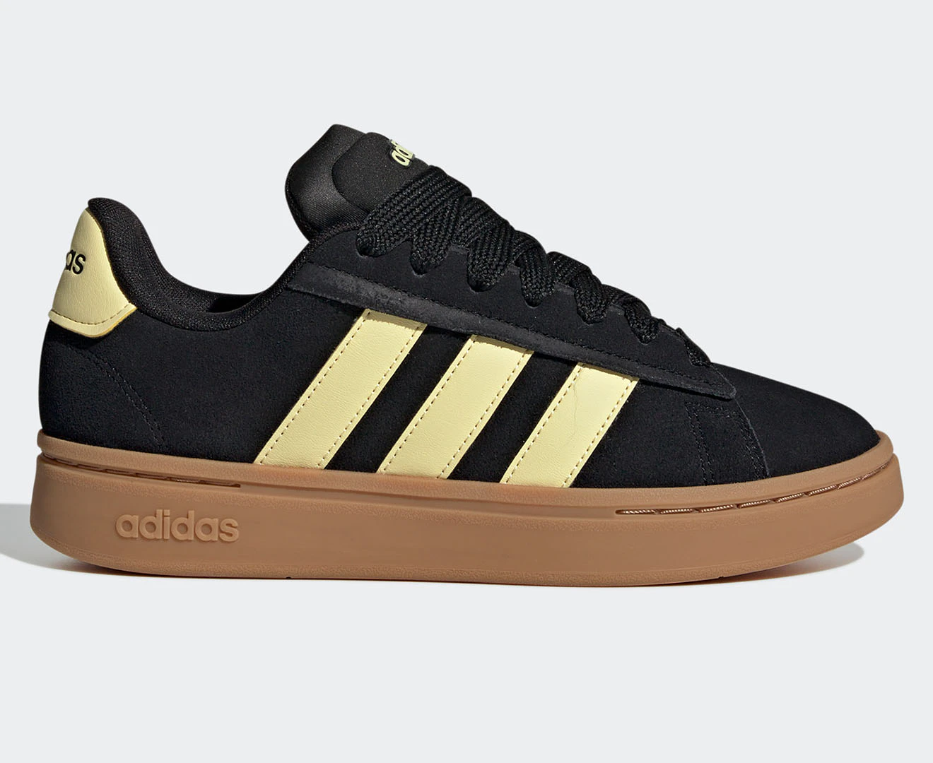 Adidas Women's Grand Court Alpha 00s Sneakers - Core Black/Almost Yellow/Gum 3