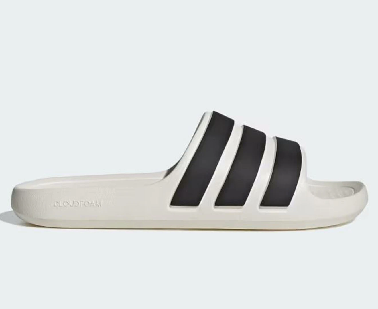 Adidas Unisex Adilette Flow Slides - Off White/Core Black