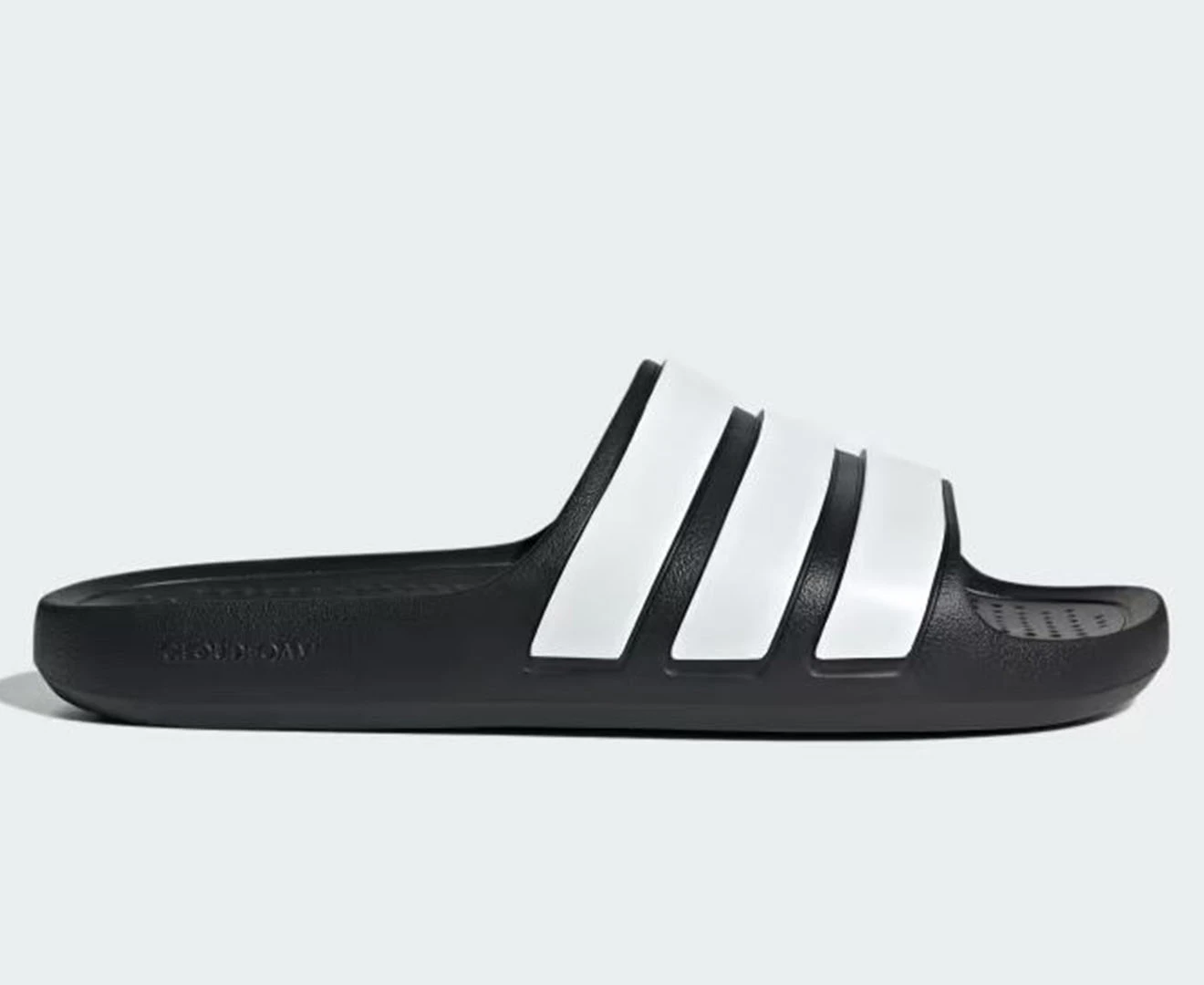 Adidas Unisex Adilette Flow Slides - Core Black/Cloud White