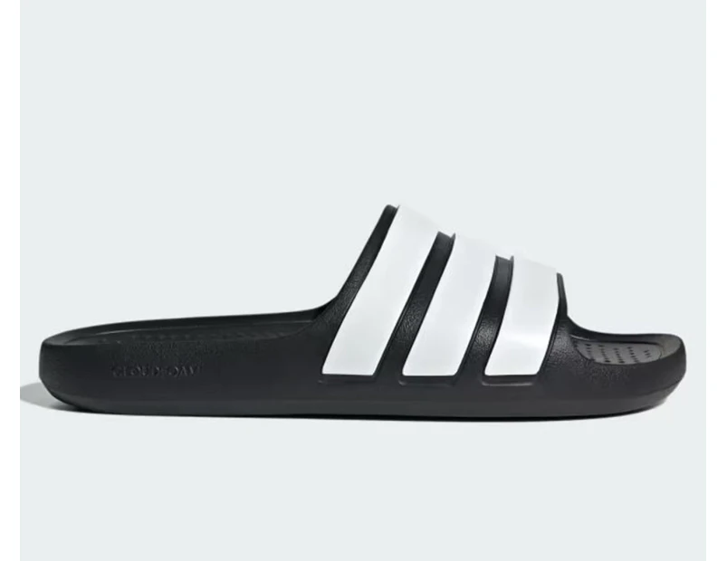 Adidas Unisex Adilette Flow Slides - Core Black/Cloud White