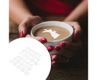 30pcs Easter Theme Coffee Stencils